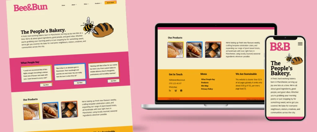 BeeandBun Website Showcase MattLion