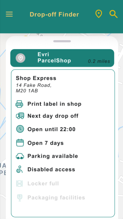 Drop-off Finder App by MattLion