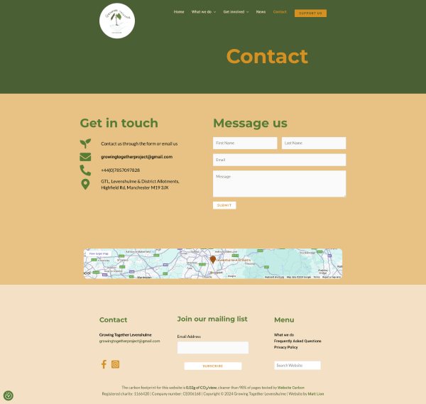 Growing Together Levenshulme Contact Page