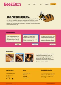Landing Page - Bee&Bun Designed by MattLion