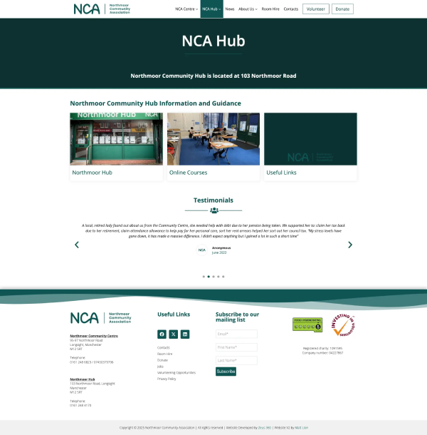 Northmoor Community Association NCA Hub Page Matt Lion