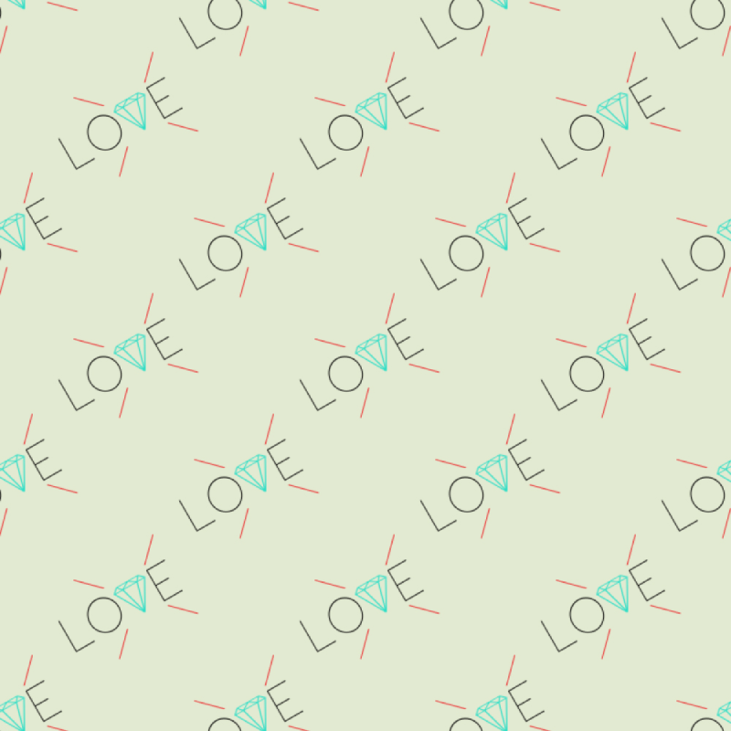 Printed Village Love V1 Scarf Pattern Design Competition by Matteo Lion 2014