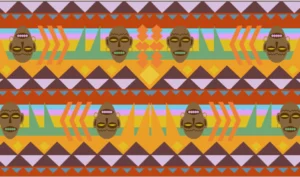 Printed Village Tribe Scarf Pattern Design Competition by Matteo Lion 2014