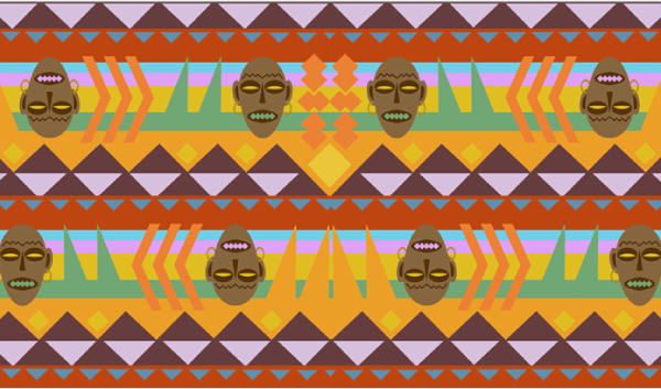 Printed Village Tribe Scarf Pattern Design Competition by Matteo Lion 2014